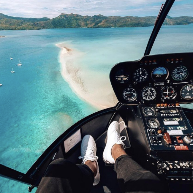 The Whitehaven beach - Helicopter Heart Reef & Whitehaven Scenic